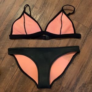 triangl coral bathing suit